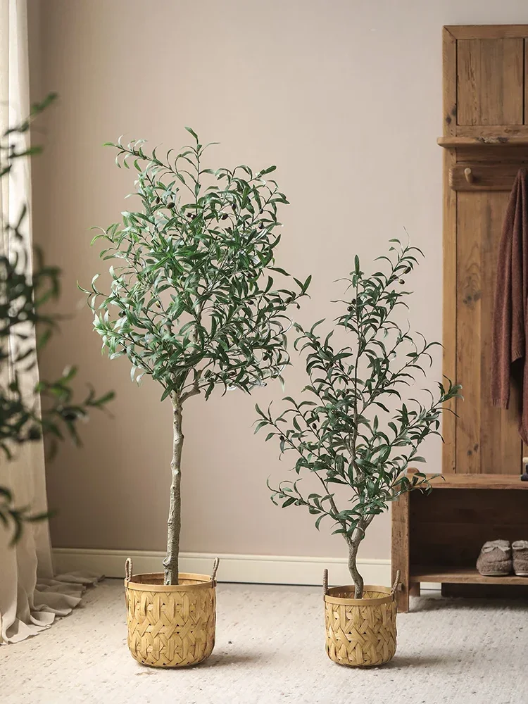 Furniture Simulation of olive tree, artificial tree, green plant and landscaping decoration, large-scale plant potted indoor
Furniture Simulation of olive tree, artificial tree, green plant and landscaping decoration, large-scale plant potted indoor