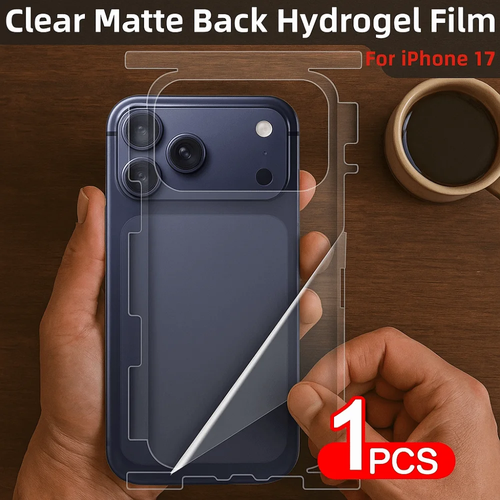 Anti-scratch HD Clear Back Screen Protector Anti-Shatter Screen Protector Film Soft TPU Matte Film for iPhone 17Pro/17 Pro Max
Anti-scratch HD Clear Back Screen Protector Anti-Shatter Screen Protector Film Soft TPU Matte Film for iPhone 17Pro/17 Pro Max