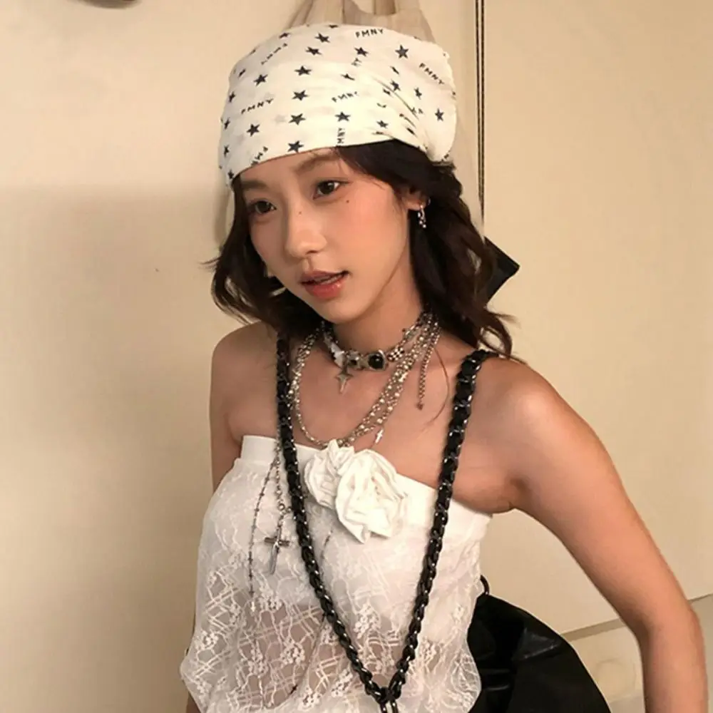 Retro Sweet Leopard Print Headscarf All-match Star Y2k Print Turban Neckchief Headband Punk Bandana Spice Girls
Retro Sweet Leopard Print Headscarf All-match Star Y2k Print Turban Neckchief Headband Punk Bandana Spice Girls