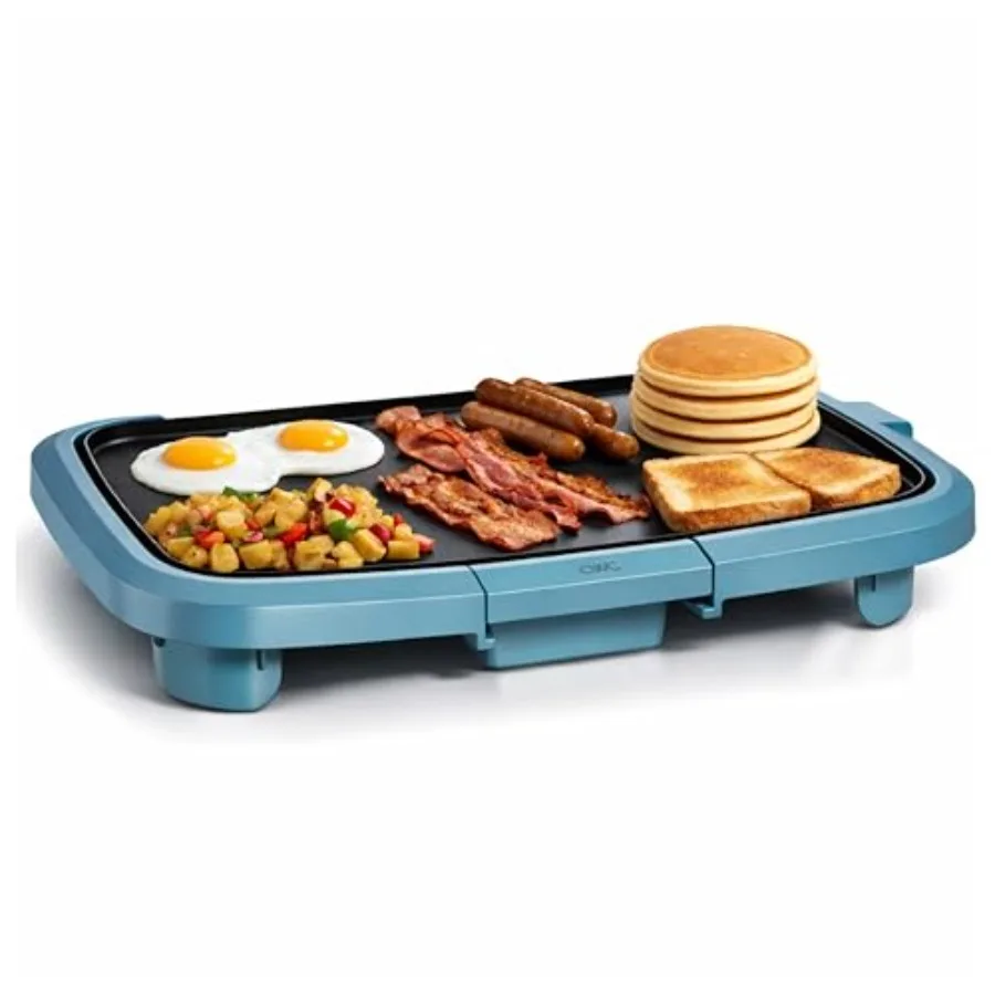 Electric Griddle 1200W Nonstick Surface for Pancakes Burgers Eggs and More Removable Temperature Control Slide-Out Drip Tray 10
Electric Griddle 1200W Nonstick Surface for Pancakes Burgers Eggs and More Removable Temperature Control Slide-Out Drip Tray 10