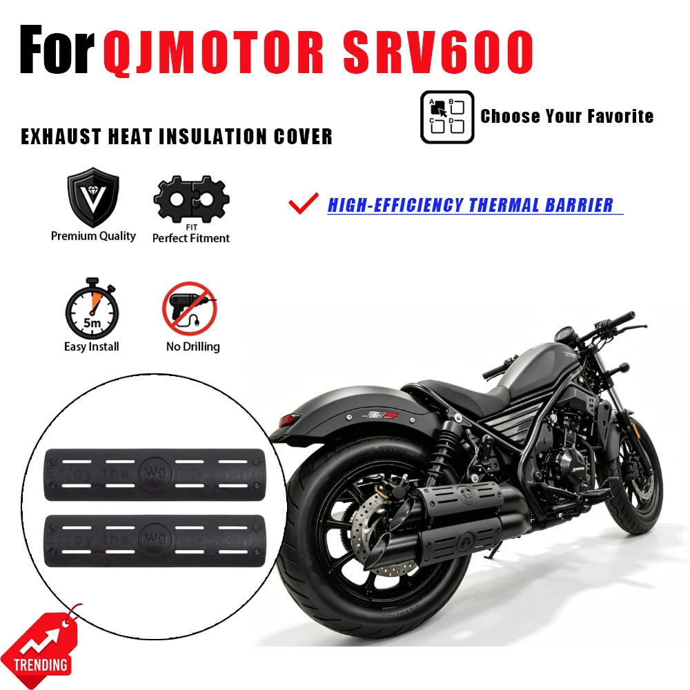 For QJMOTOR SRV600 SRV 600 Exhaust Thermal Insulation Protective Cover Anti Burn Guard Accesorios Moto Protector Calor Parts
For QJMOTOR SRV600 SRV 600 Exhaust Thermal Insulation Protective Cover Anti Burn Guard Accesorios Moto Protector Calor Parts