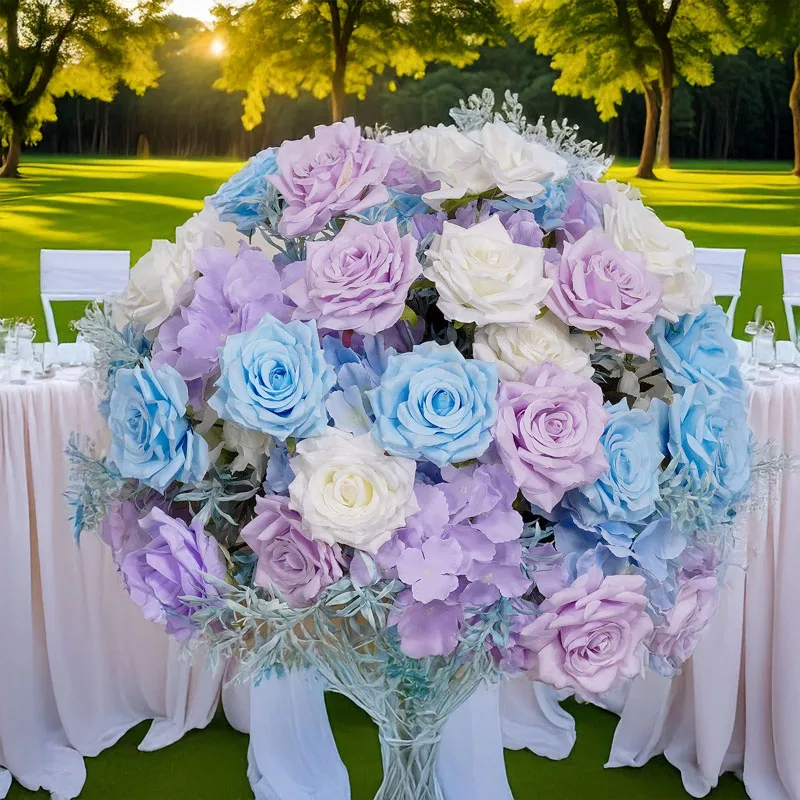 Разноцветные искусственные розы, украшение для свадебной сцены, обеденный стол, гостиная, украшение для выставочного зала, стол, цветы
Разноцветные искусственные розы, украшение для свадебной сцены, обеденный стол, гостиная, украшение для выставочного зала, стол, цветы