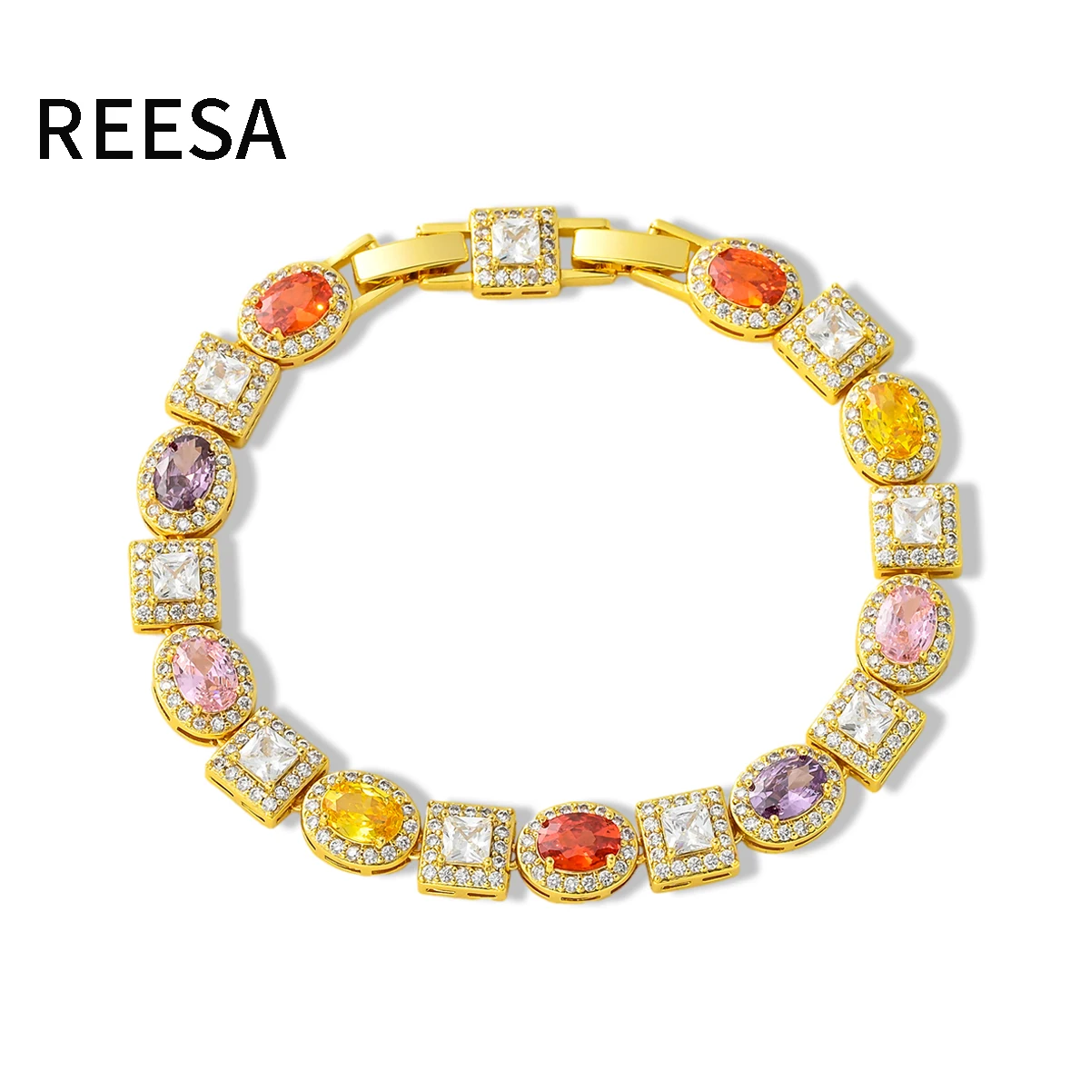 2023 new seven-color white stone New bracelet Square candy micro-inset zircon luxury rainbow bracelet zircon head jewelry
2023 new seven-color white stone New bracelet Square candy micro-inset zircon luxury rainbow bracelet zircon head jewelry