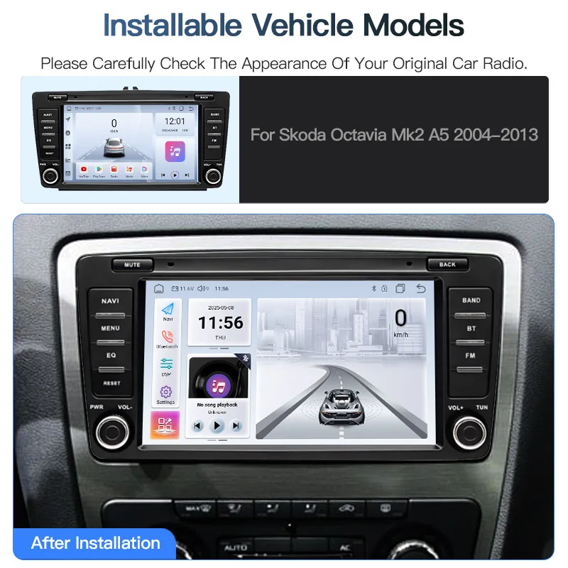 Car Central Control Screen Navigation with Reverse Camera for Skoda Octavia Mk2 A5
Car Central Control Screen Navigation with Reverse Camera for Skoda Octavia Mk2 A5