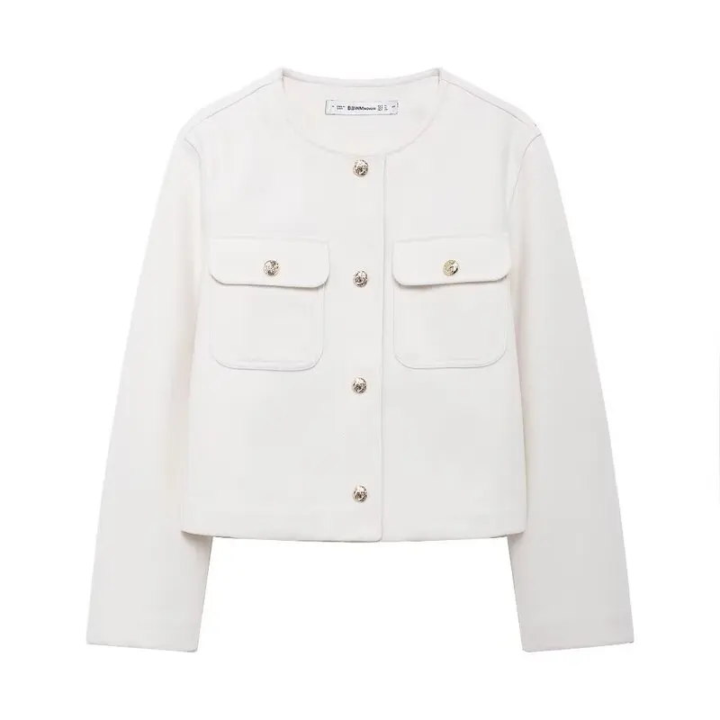 Soft Jaet Outerwear with ket Design Fraance Sle Autumn New Women's Faion Design Straight Cut Regular Length Coat
Soft Jaet Outerwear with ket Design Fraance Sle Autumn New Women's Faion Design Straight Cut Regular Length Coat