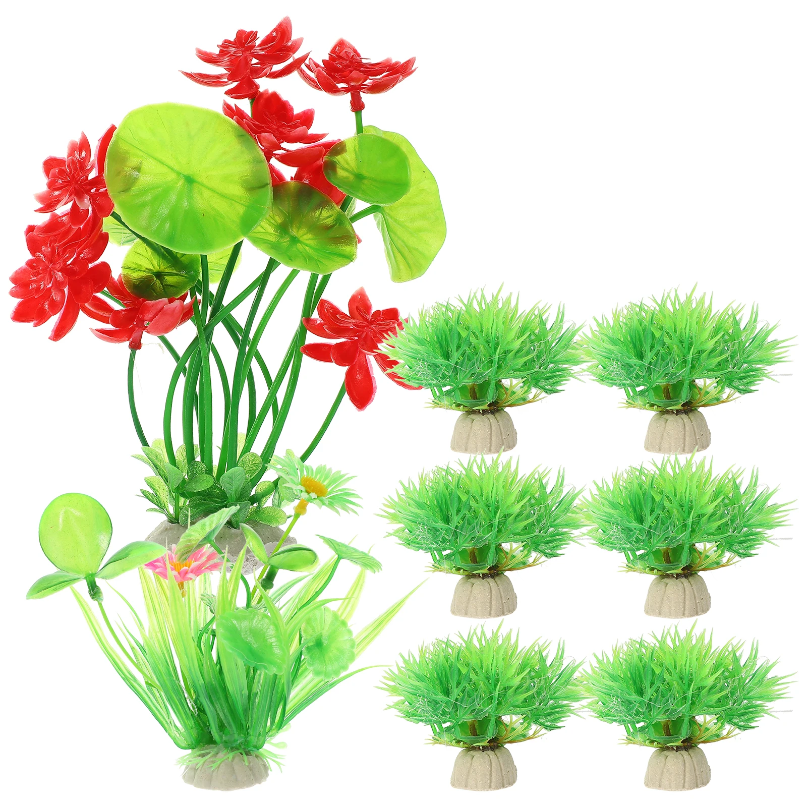 8pcs Artificial Water Plant Decor for Fish Tank Aquarium Decoration Plastic Aquatic Plants Accessories Realistic Shape
8pcs Artificial Water Plant Decor for Fish Tank Aquarium Decoration Plastic Aquatic Plants Accessories Realistic Shape