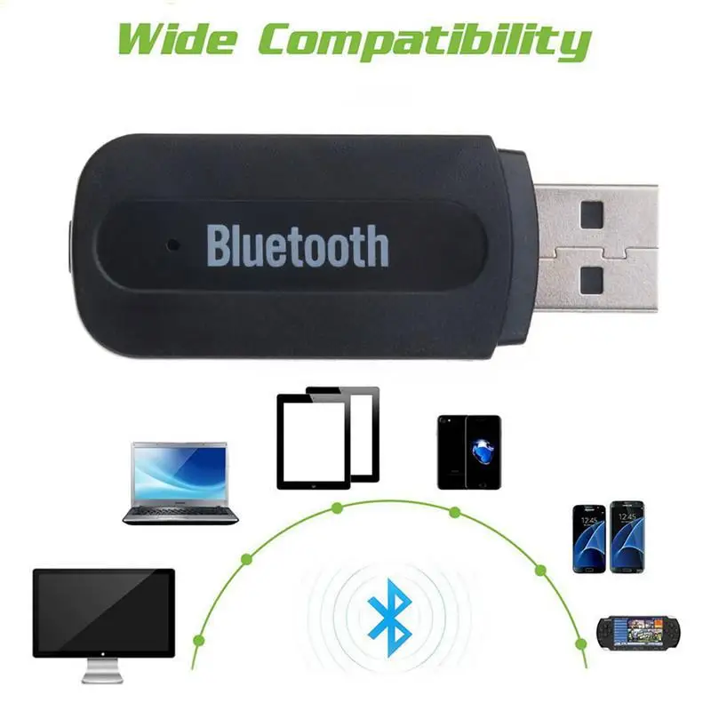 Bluetooth-Compatible USB Receiver Adapter Music Single 3.5mm Aux Jack Wireless Audio Receiver Speaker Connector For Car Android
Bluetooth-Compatible USB Receiver Adapter Music Single 3.5mm Aux Jack Wireless Audio Receiver Speaker Connector For Car Android