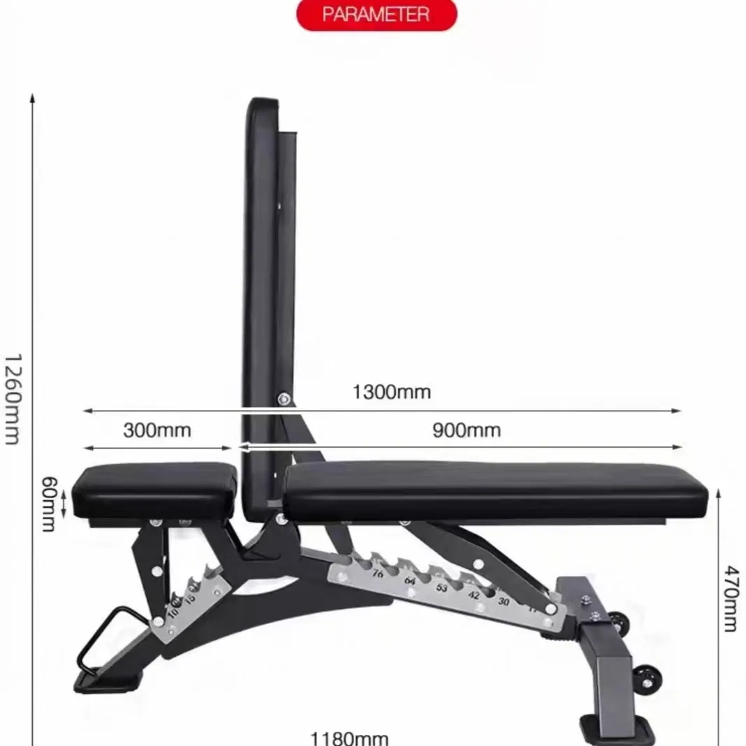 Multifunctional Professional Weight Bench, Adjustable Flat Incline Decline Bench, Household Bodybuilding Fitness Chair
Multifunctional Professional Weight Bench, Adjustable Flat Incline Decline Bench, Household Bodybuilding Fitness Chair