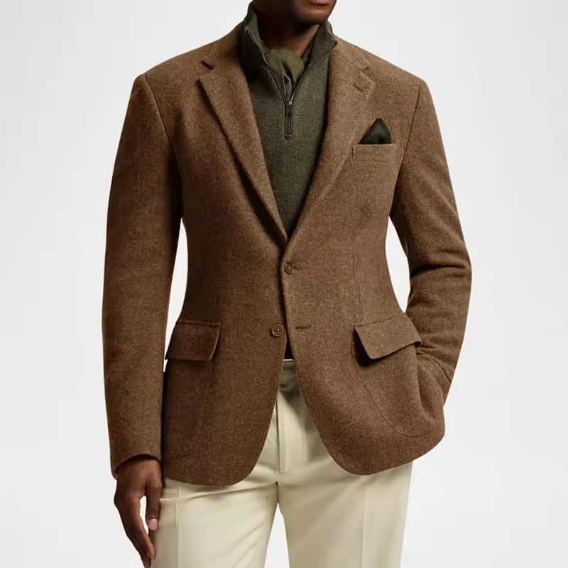 Men's Jacket New in Jackets for Man Wool Fabric High Quality Luxury Men's Suit Notched Lapel Business Casual Slim Fit Fashion
Men's Jacket New in Jackets for Man Wool Fabric High Quality Luxury Men's Suit Notched Lapel Business Casual Slim Fit Fashion
