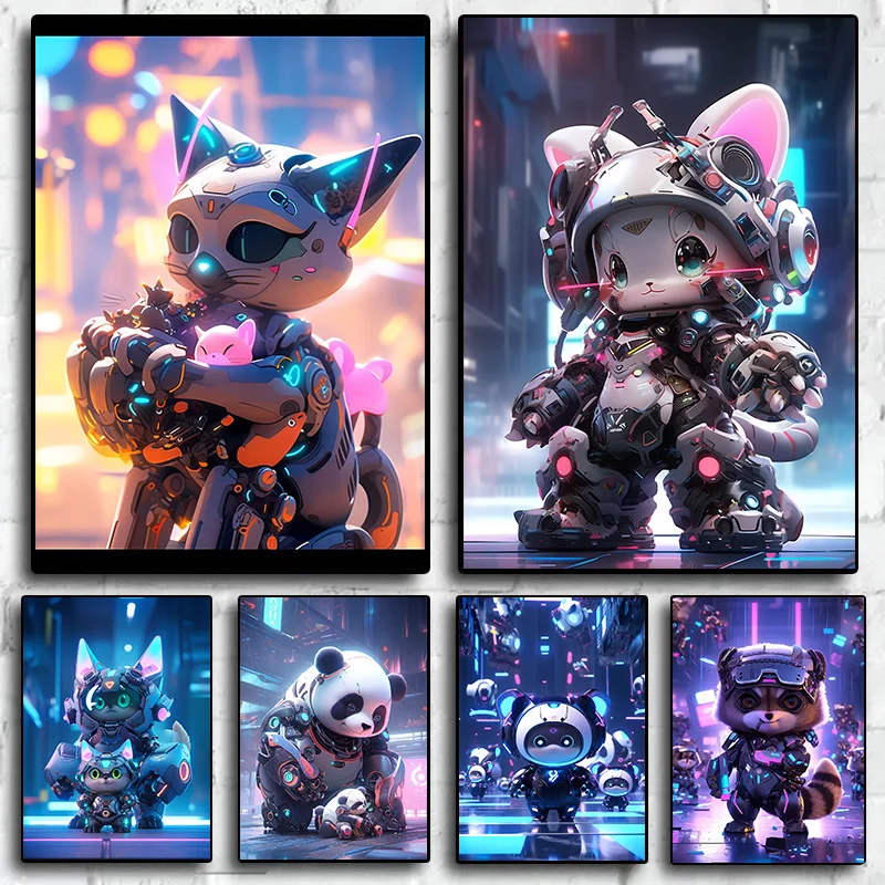 1Pcs Poster Canvas Painting Decorative Paintings Animal Wall Decoration Painting Cyber Panda Posters Anime Home Decorations Art
1Pcs Poster Canvas Painting Decorative Paintings Animal Wall Decoration Painting Cyber Panda Posters Anime Home Decorations Art