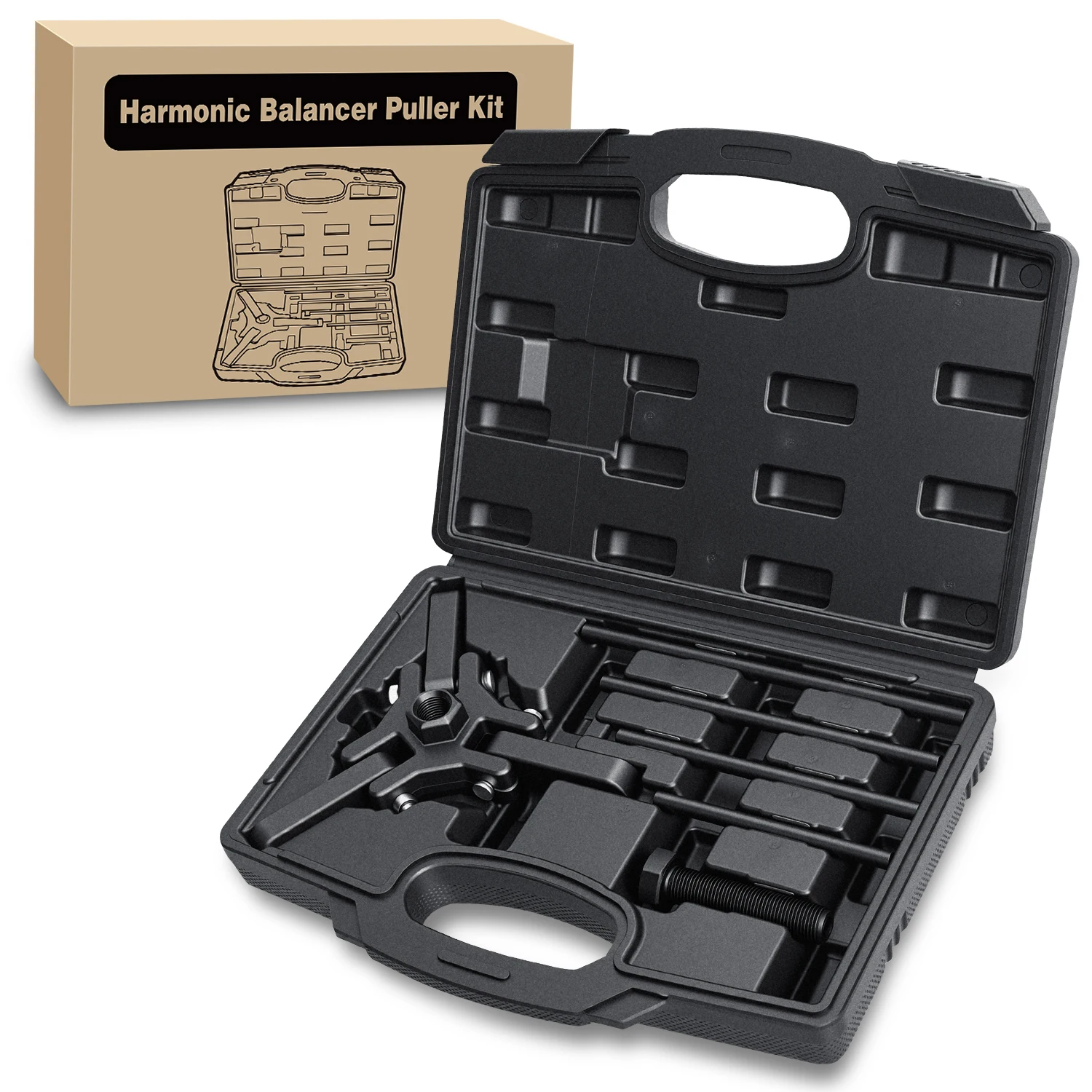 Nilight Harmonic Balancer Puller Kit, Adjustable 3-Jaw Puller Set for Removing Harmonic Dampers & Balancers Puller/Installer Set Pulley Tool Compatible with Chevy GM Chrysler Cadillac Ford More, Black
Nilight Harmonic Balancer Puller Kit, Adjustable 3-Jaw Puller Set for Removing Harmonic Dampers & Balancers Puller/Installer Set Pulley Tool Compatible with Chevy GM Chrysler Cadillac Ford More, Black