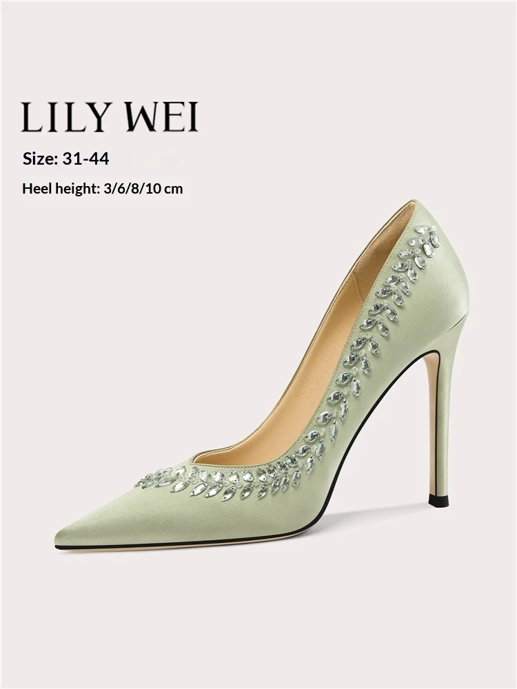 Новые весенние туфли на высоком каблуке-шпильке с острым носком, неглубокие зеленые тканевые туфли со стразами, банкетные женские туфли большого размера маленького размера
Новые весенние туфли на высоком каблуке-шпильке с острым носком, неглубокие зеленые тканевые туфли со стразами, банкетные женские туфли большого размера маленького размера