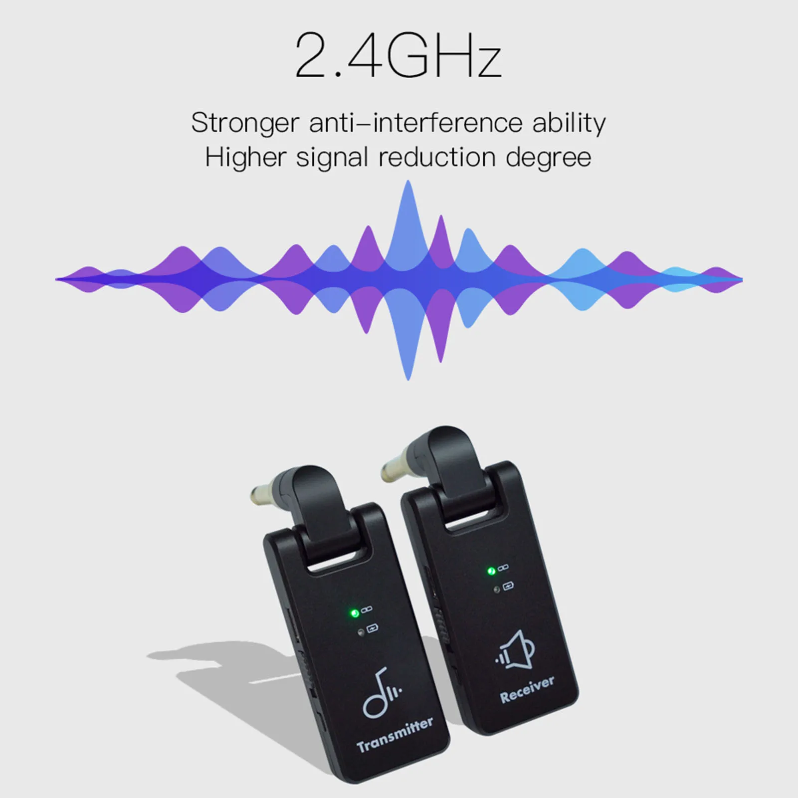 Tour-Ready Wireless System 2.4Ghz Wireless Guitar System Wireless Guitar Transmitter Receiver Rechargeable Audio Mono
Tour-Ready Wireless System 2.4Ghz Wireless Guitar System Wireless Guitar Transmitter Receiver Rechargeable Audio Mono