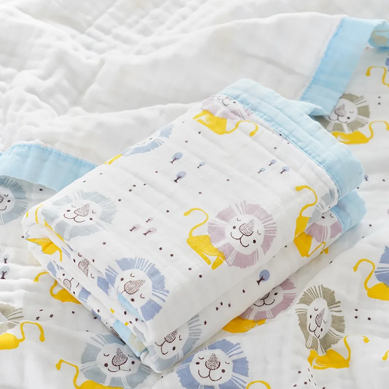 6Layers Newborn Baby Cartoon Animal Blanket Cotton Bedding Swadlle For Babies Accessories Stroller Blanket Receive Bed Cover
6Layers Newborn Baby Cartoon Animal Blanket Cotton Bedding Swadlle For Babies Accessories Stroller Blanket Receive Bed Cover