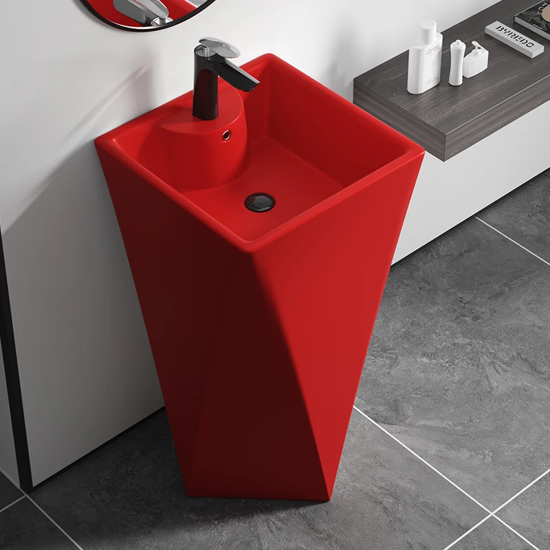 Floor-to-ceiling washbasin ceramic integrated simple wind balcony bathroom hotel
Floor-to-ceiling washbasin ceramic integrated simple wind balcony bathroom hotel