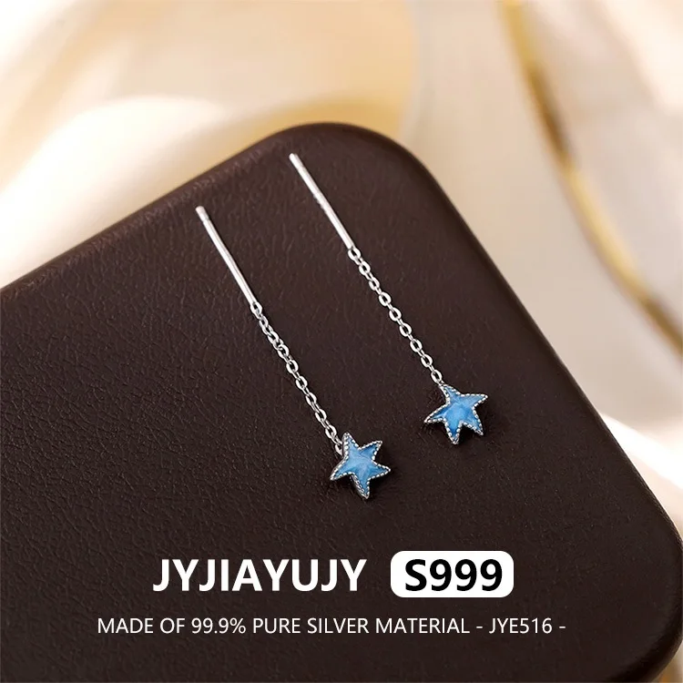 JYJIAYUJY 100% Whole Original Pure Silver S999 Ear Threader In Stock Blue Starfish Fashion Jewelry Gift Daily JYE516
JYJIAYUJY 100% Whole Original Pure Silver S999 Ear Threader In Stock Blue Starfish Fashion Jewelry Gift Daily JYE516
