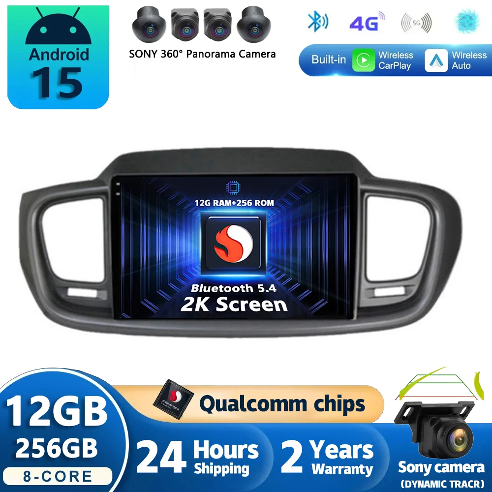 Android 16 Carplay Car Radio For Kia Sorento 3 2014 - 2017 Navigation Multimedia GPS Player Stereo WiFi+4G video BT 360 Camera
Android 16 Carplay Car Radio For Kia Sorento 3 2014 - 2017 Navigation Multimedia GPS Player Stereo WiFi+4G video BT 360 Camera