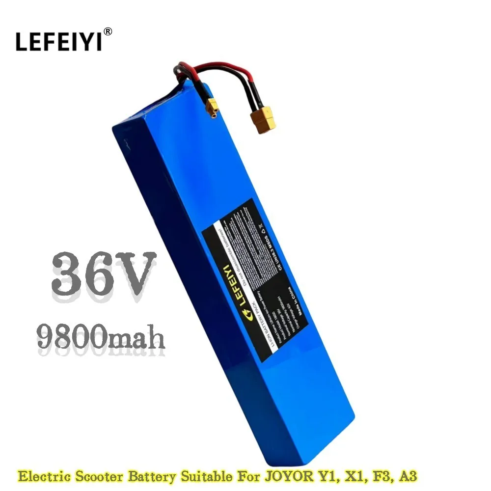 Electric Scooter Battery Suitable For JOYOR Y1, X1, F3, A3 10S3P, 36V9.8AH Electric Scooter lithium Batteries
Electric Scooter Battery Suitable For JOYOR Y1, X1, F3, A3 10S3P, 36V9.8AH Electric Scooter lithium Batteries