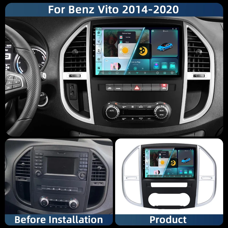 Android 13 For Mercedes Benz Vito 3 W447 2014-2020 QLED Android Car Radio Multimedia Video Player 4G Stereo CarPlay Head Unit
Android 13 For Mercedes Benz Vito 3 W447 2014-2020 QLED Android Car Radio Multimedia Video Player 4G Stereo CarPlay Head Unit