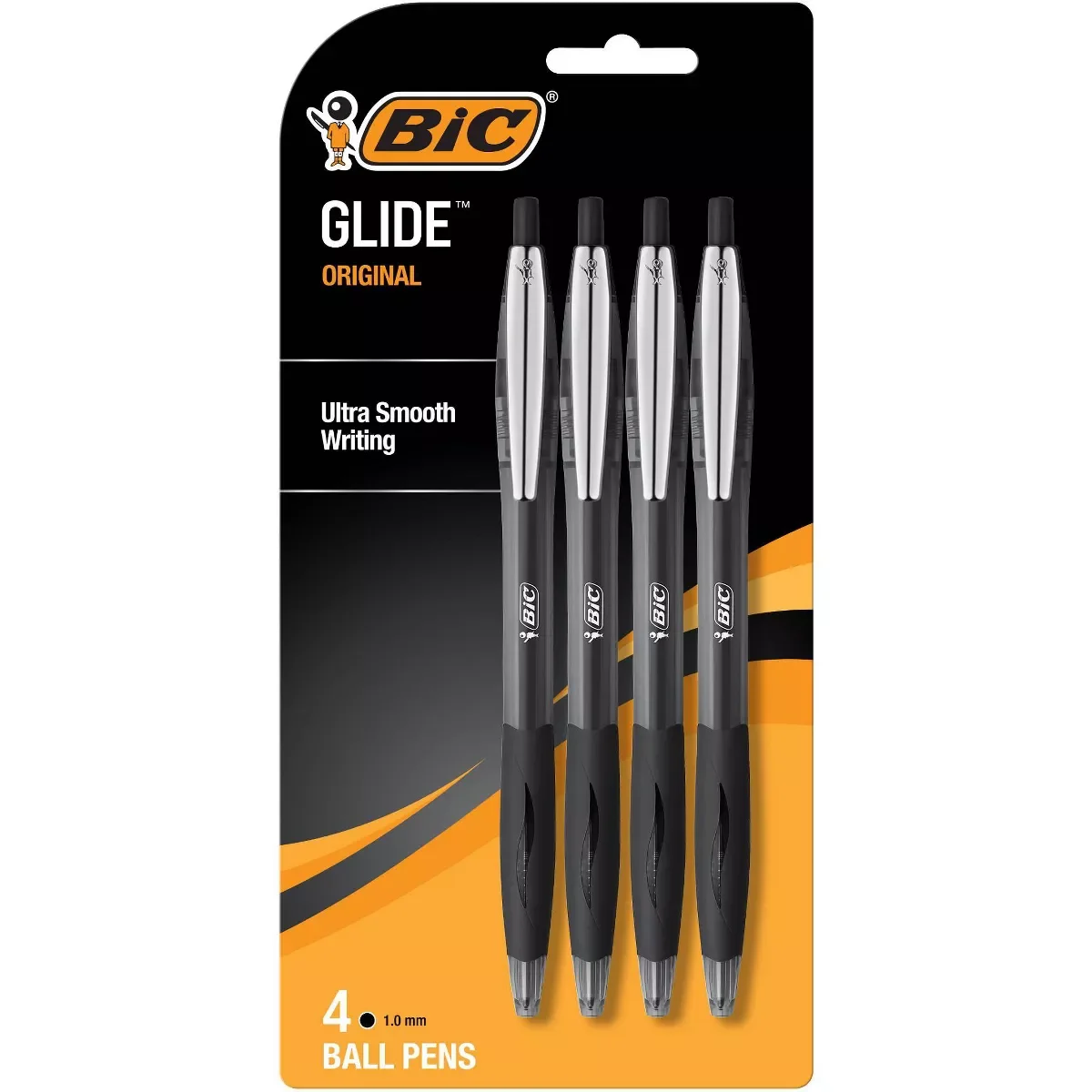 BiC Glide Original Black Medium Point 1.0mm 4ct
BiC Glide Original Black Medium Point 1.0mm 4ct