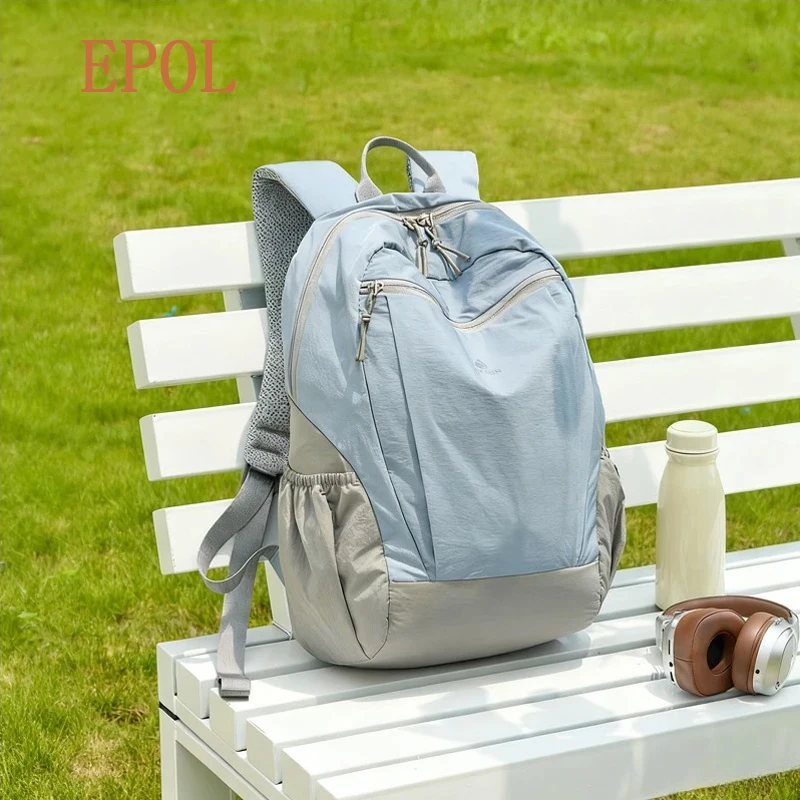EPOL Women's Backpack 2026 Trend Outdoor Travel Sports Student School Bag Large Capacity Travel Color-block Backpacks 3068-09
EPOL Women's Backpack 2026 Trend Outdoor Travel Sports Student School Bag Large Capacity Travel Color-block Backpacks 3068-09