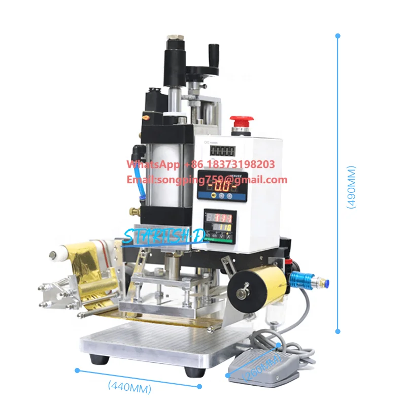 Pneumatic Stamping and Embossing Logo PU Wood Imprinting Machine for Leather
Pneumatic Stamping and Embossing Logo PU Wood Imprinting Machine for Leather