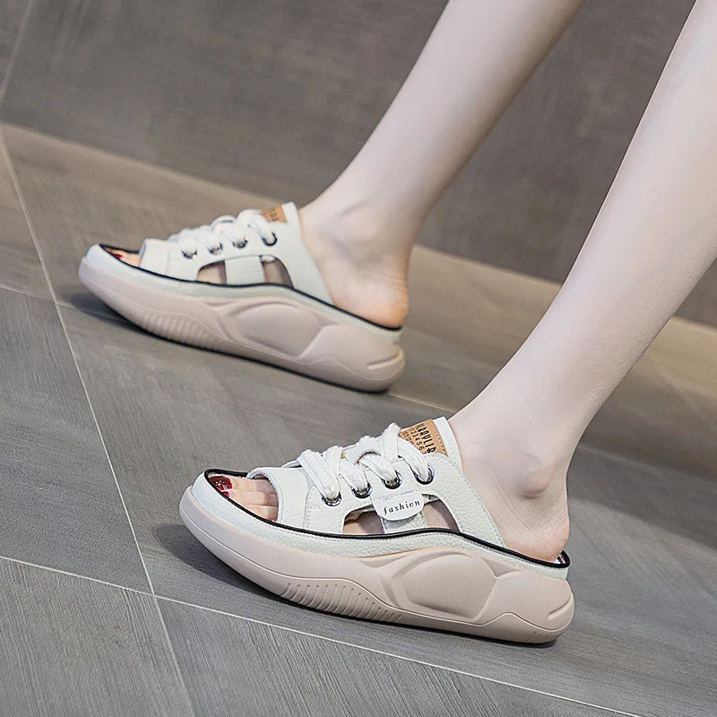 Leather Slip-On Slippers Comfortable Soft Bottom Casual Women's Sandals Breathable Anti-Slip Home Slippers Trendy Summer
Leather Slip-On Slippers Comfortable Soft Bottom Casual Women's Sandals Breathable Anti-Slip Home Slippers Trendy Summer