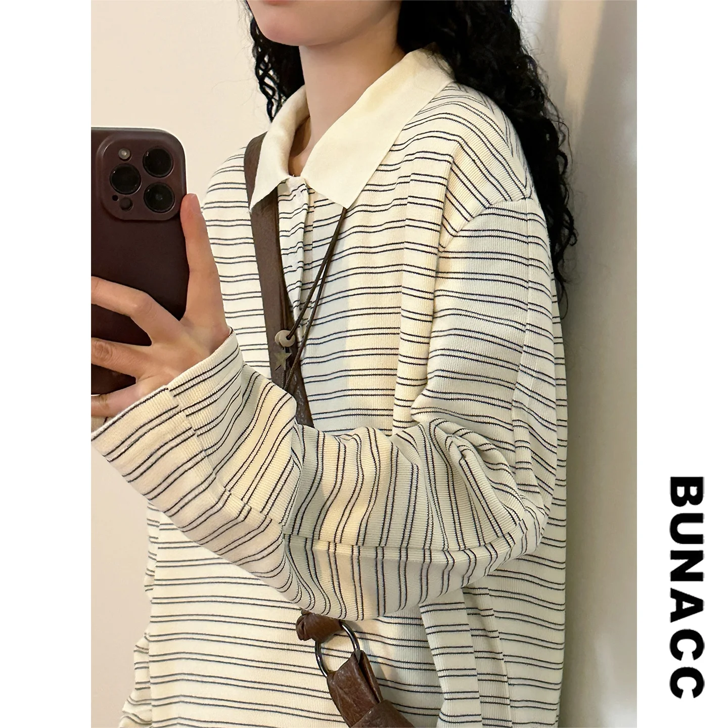 Spring 2026 Women's Loose Fit Long Sve irt Striped Ne Top American Retro Lazy Sle Online Exclusive
Spring 2026 Women's Loose Fit Long Sve irt Striped Ne Top American Retro Lazy Sle Online Exclusive