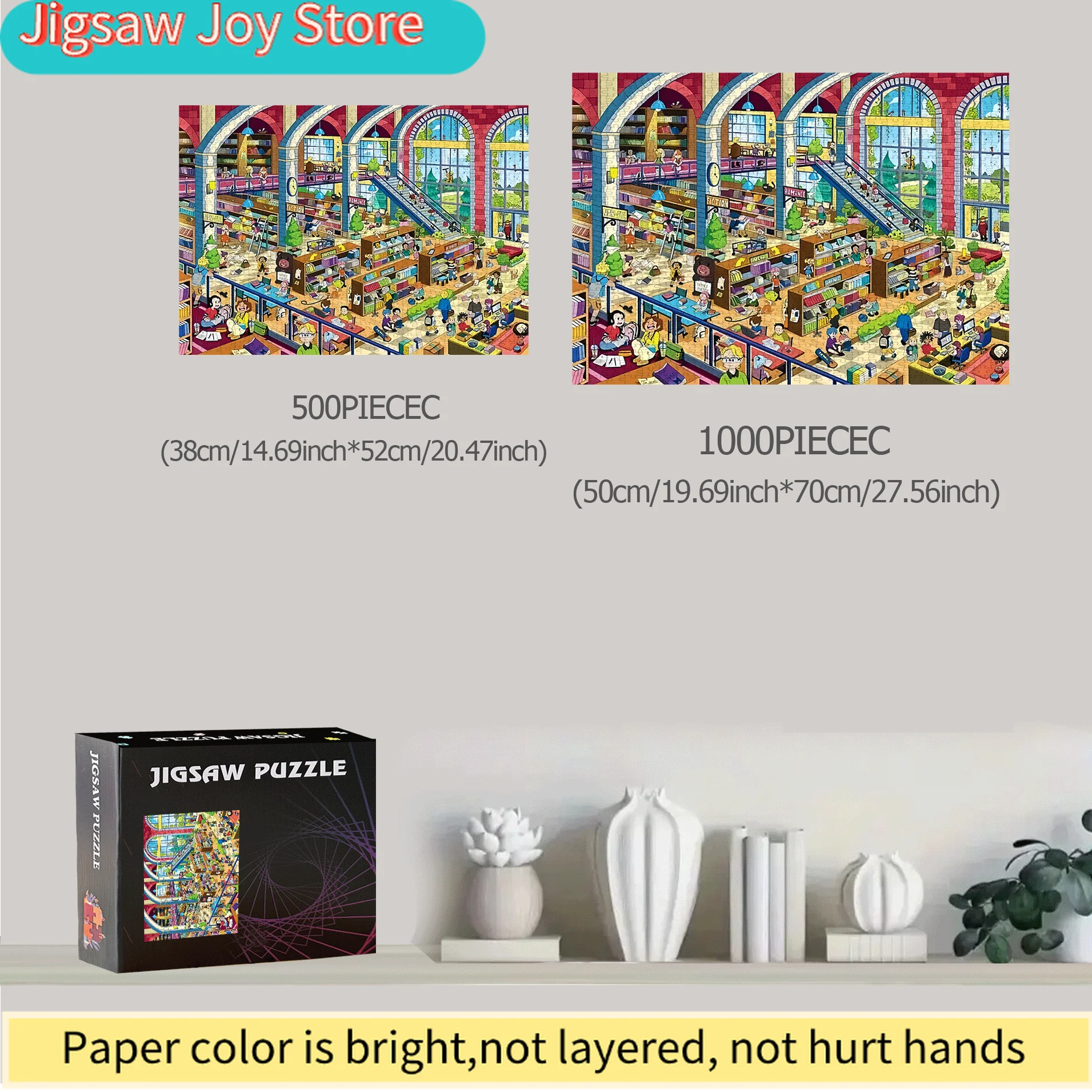 Пазл «Книжный магазин и персонажи» 500/1000 элементов — подарок для семейных интерактивных игр, увлекательное DIY-развлечение, декор для дома, развивающая головоломка
Пазл «Книжный магазин и персонажи» 500/1000 элементов — подарок для семейных интерактивных игр, увлекательное DIY-развлечение, декор для дома, развивающая головоломка