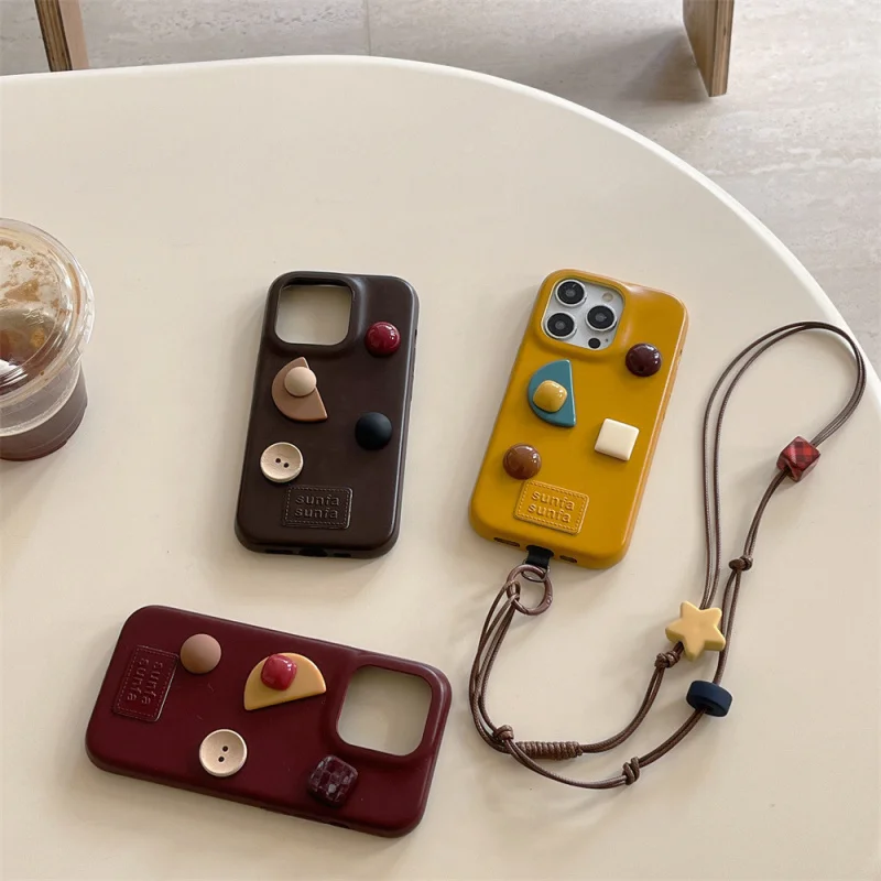 Leather three-dimensional geometric solid color phone case compatible with Apple16/15PROSimple Protective CoveriPhone14/17
Leather three-dimensional geometric solid color phone case compatible with Apple16/15PROSimple Protective CoveriPhone14/17