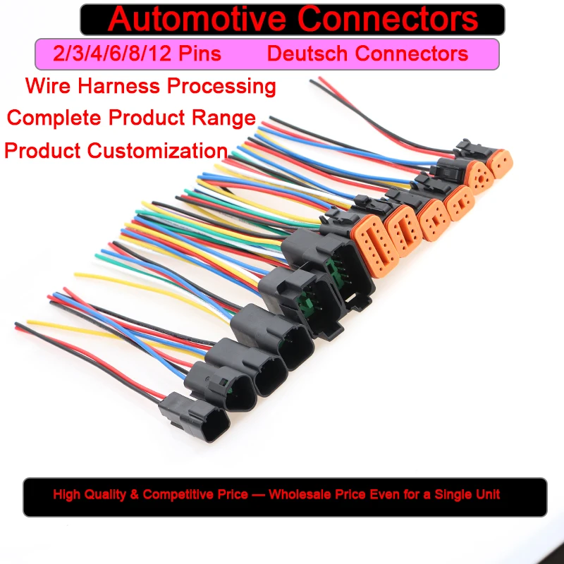 5sets DT Waterproof Automotive Connector With 16cm Wiring DT06-2S/DT04-2P 3P 4P 6P 8P 12P Male Female Plug Socket For Automobile
5sets DT Waterproof Automotive Connector With 16cm Wiring DT06-2S/DT04-2P 3P 4P 6P 8P 12P Male Female Plug Socket For Automobile