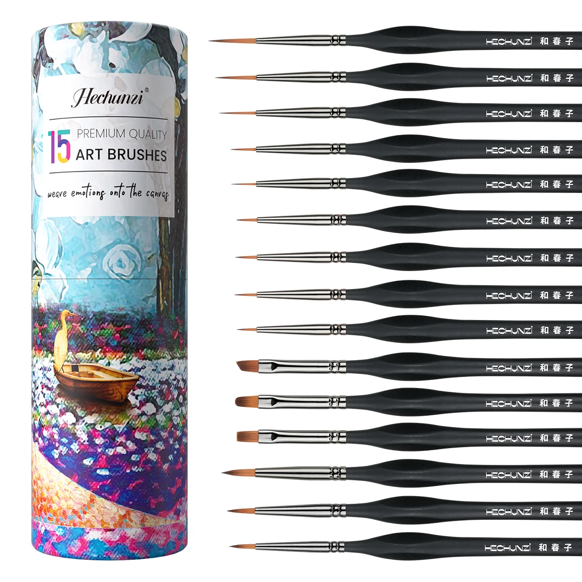 15 miniature detail brushes for castle miniature models and models, precise application in acrylic and watercolor paintings
15 miniature detail brushes for castle miniature models and models, precise application in acrylic and watercolor paintings