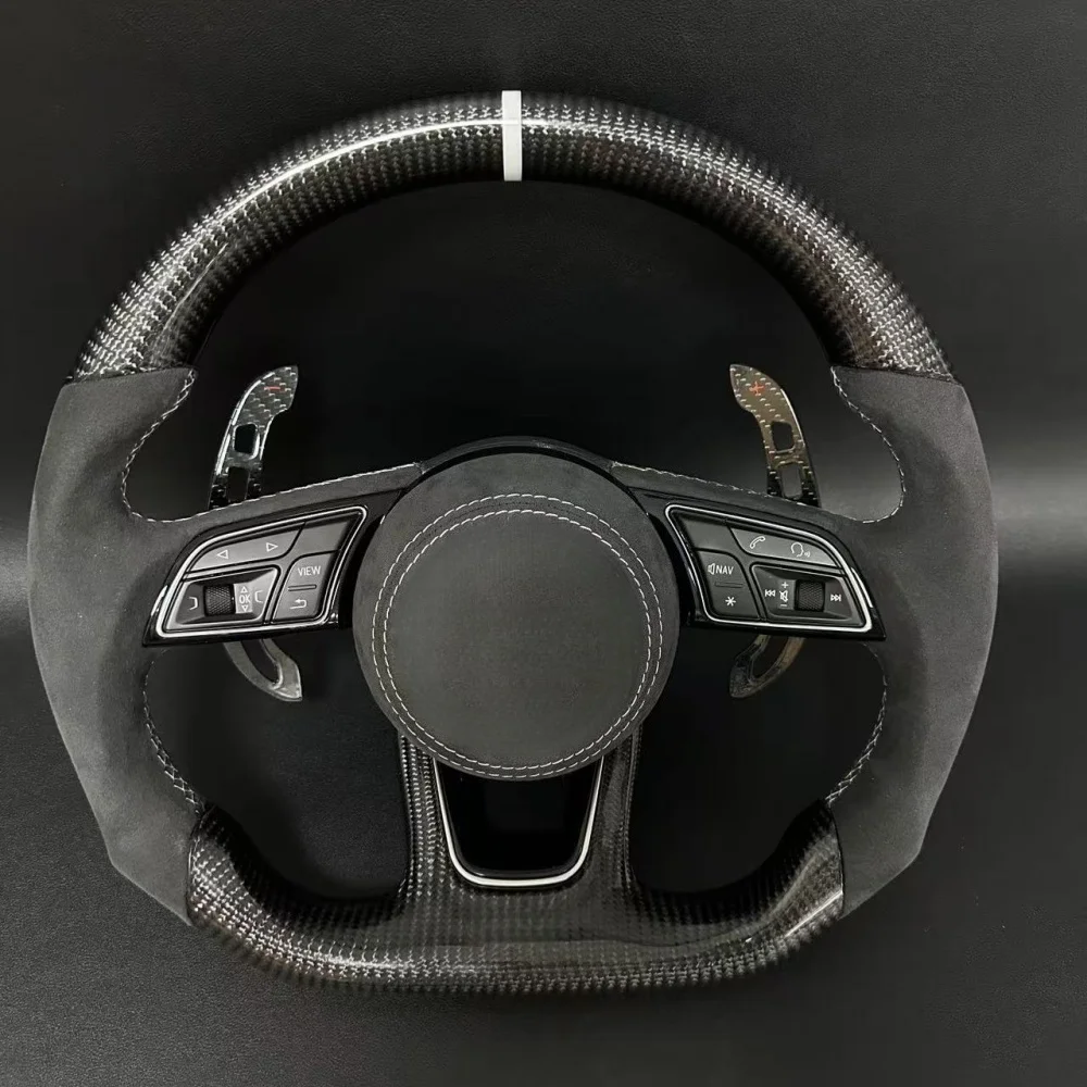 Suede Carbon Fiber Customized Steering Wheel For Audi A1 A2 A3 A4 A5 A6 A7 S3 RS3 S4 RS4 S5 RS5 S6 RS6 TT TTRS R8 Accessories
Suede Carbon Fiber Customized Steering Wheel For Audi A1 A2 A3 A4 A5 A6 A7 S3 RS3 S4 RS4 S5 RS5 S6 RS6 TT TTRS R8 Accessories