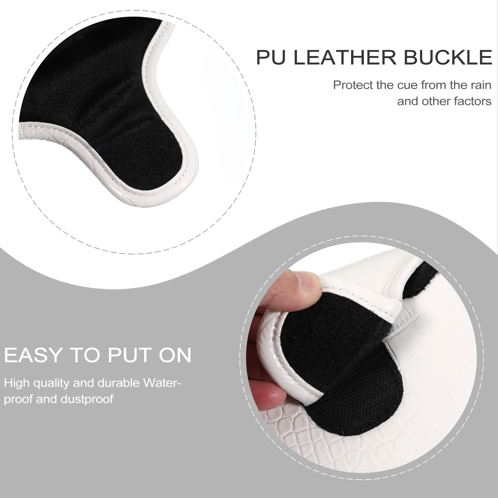 Pu Golf Putter Cover Club Head Sleeve Universal Semi-Circular Durable Protection Travel Storage Vibration Reduction
Pu Golf Putter Cover Club Head Sleeve Universal Semi-Circular Durable Protection Travel Storage Vibration Reduction