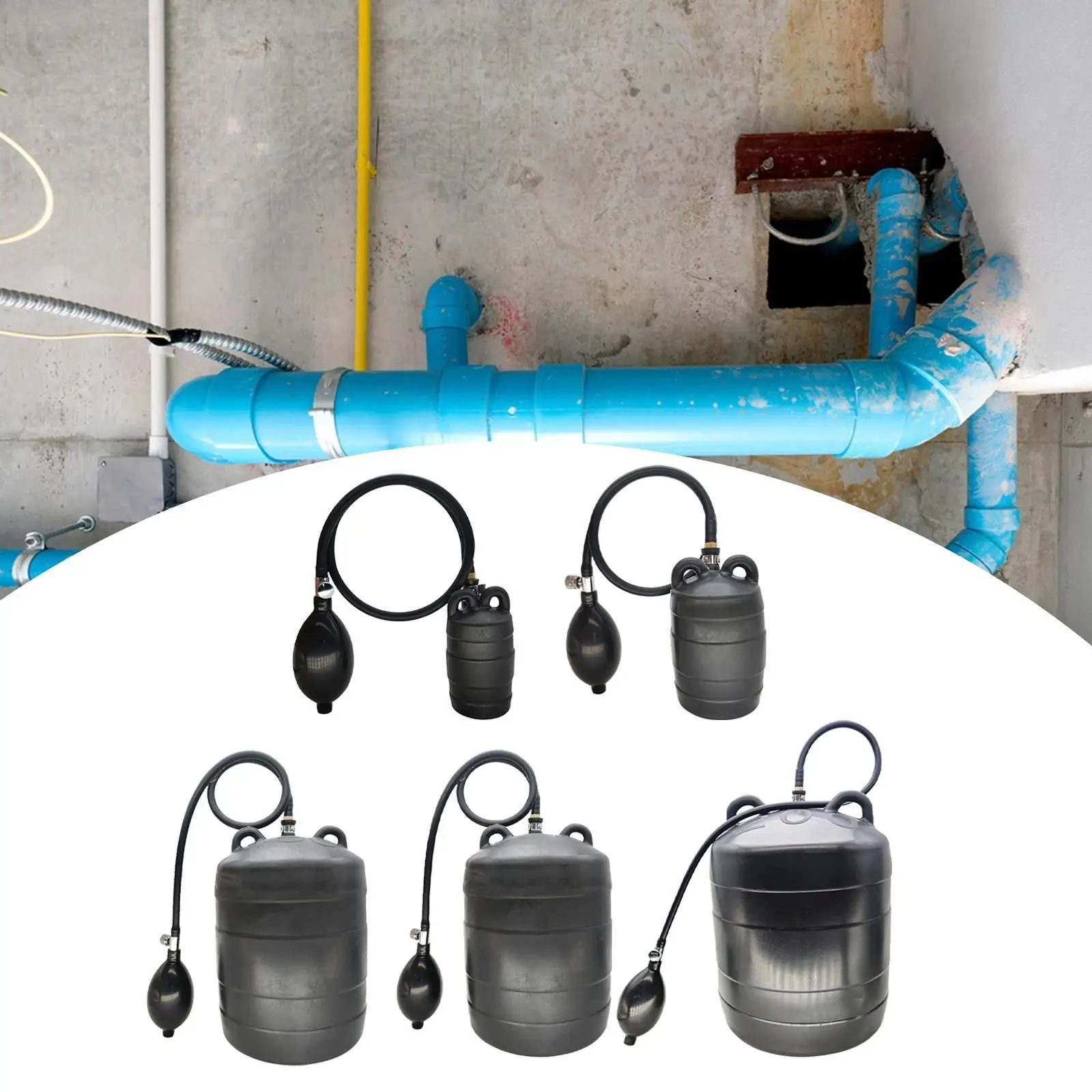 Inflatable Pipe Plug Robust Rubber Plumbing Test Plug Sewer Line Blocker for Water Drainage and Pipe Testing
Inflatable Pipe Plug Robust Rubber Plumbing Test Plug Sewer Line Blocker for Water Drainage and Pipe Testing