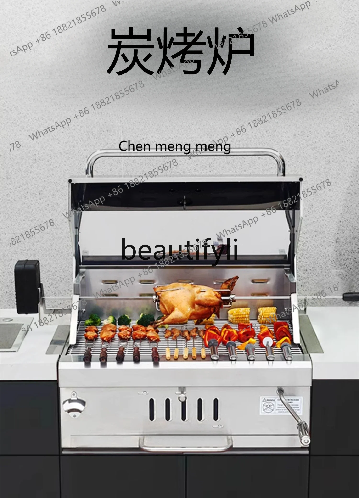 Z189 Встроенный гриль для барбекю, уличный угольный стол для барбекю, стойка из нержавеющей стали для барбекю
Z189 Встроенный гриль для барбекю, уличный угольный стол для барбекю, стойка из нержавеющей стали для барбекю