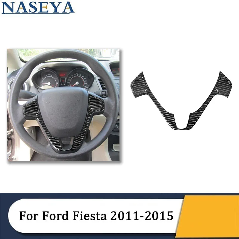 For Ford Fiesta 2011 2012 2013 2014 2015 Carbon Fiber Steering Wheel Panel Cover Trim Sticker Car Interior Decorative Accessorie
For Ford Fiesta 2011 2012 2013 2014 2015 Carbon Fiber Steering Wheel Panel Cover Trim Sticker Car Interior Decorative Accessorie