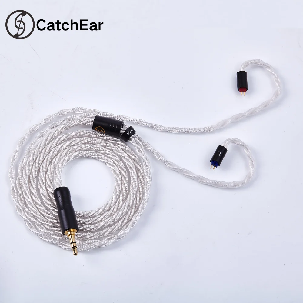 CatchEar SPC4 2Pin 0.78mm 4 Strands OCC Silver-Plated Litz HIFI Earphone Wire IEM Replacement Cable 4.4mm Balanced Upgrade Cable
CatchEar SPC4 2Pin 0.78mm 4 Strands OCC Silver-Plated Litz HIFI Earphone Wire IEM Replacement Cable 4.4mm Balanced Upgrade Cable