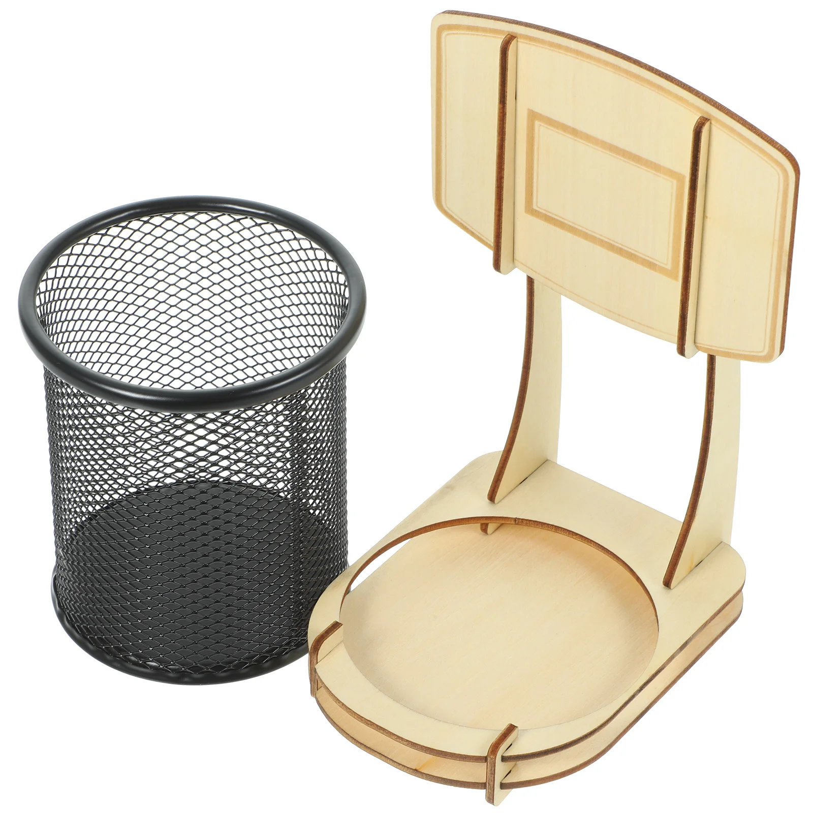 Mini Desk Trash Can DIY Pen Holder Wooden Pen Vase Basketball Stand Pencil Box Storage Case Stationery Supplies
Mini Desk Trash Can DIY Pen Holder Wooden Pen Vase Basketball Stand Pencil Box Storage Case Stationery Supplies