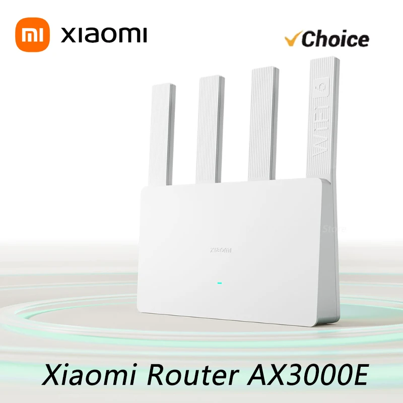 New Xiaomi Router AX3000E WiFi 6 3000Mbps Dual-Band Gigabit Qualcomm Chip Dual WAN Ports 256MB Large Memory Mesh Networking
New Xiaomi Router AX3000E WiFi 6 3000Mbps Dual-Band Gigabit Qualcomm Chip Dual WAN Ports 256MB Large Memory Mesh Networking