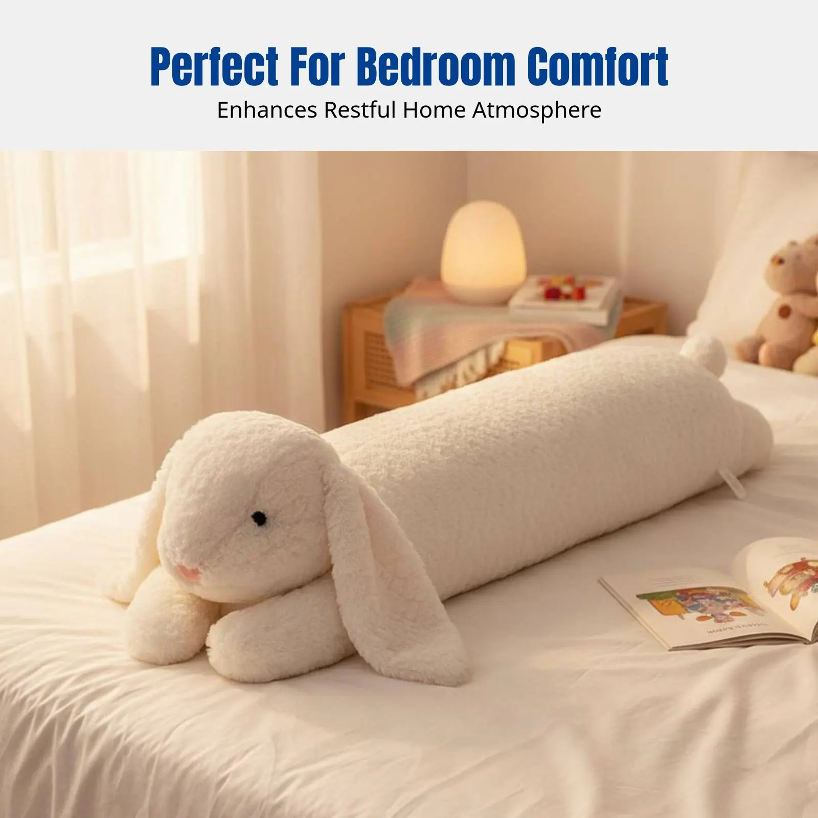 Cute Cartoon Long Pillow, Plush Character Pillow, Heart Bunny Shape, Bed Pillow for Dorm, Soft Hug Toy
Cute Cartoon Long Pillow, Plush Character Pillow, Heart Bunny Shape, Bed Pillow for Dorm, Soft Hug Toy