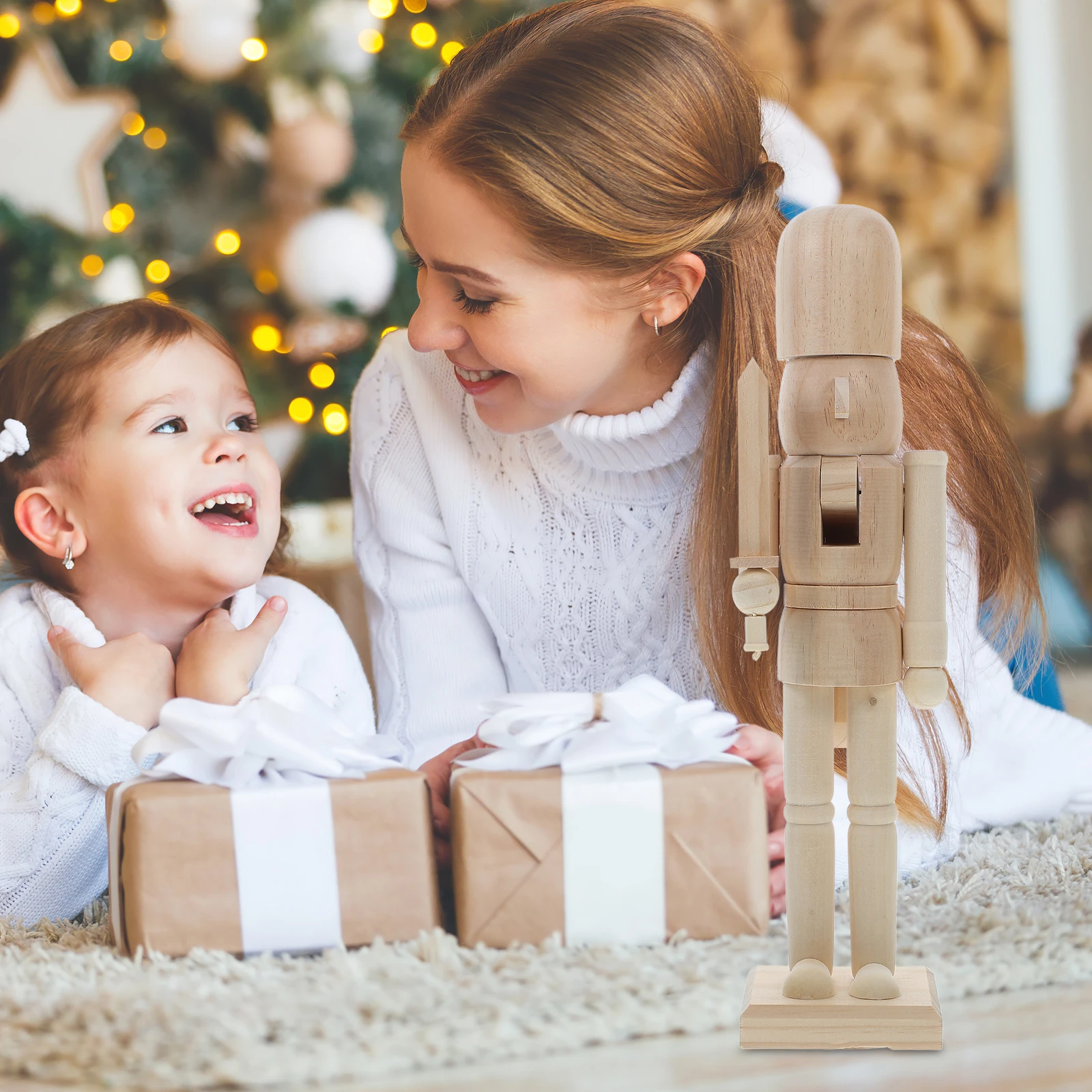 DIY Nutcracker Ornament Unfinished Wooden Soldier Statue Creative Xmas Gift for Painting and Decorating Crafts
DIY Nutcracker Ornament Unfinished Wooden Soldier Statue Creative Xmas Gift for Painting and Decorating Crafts