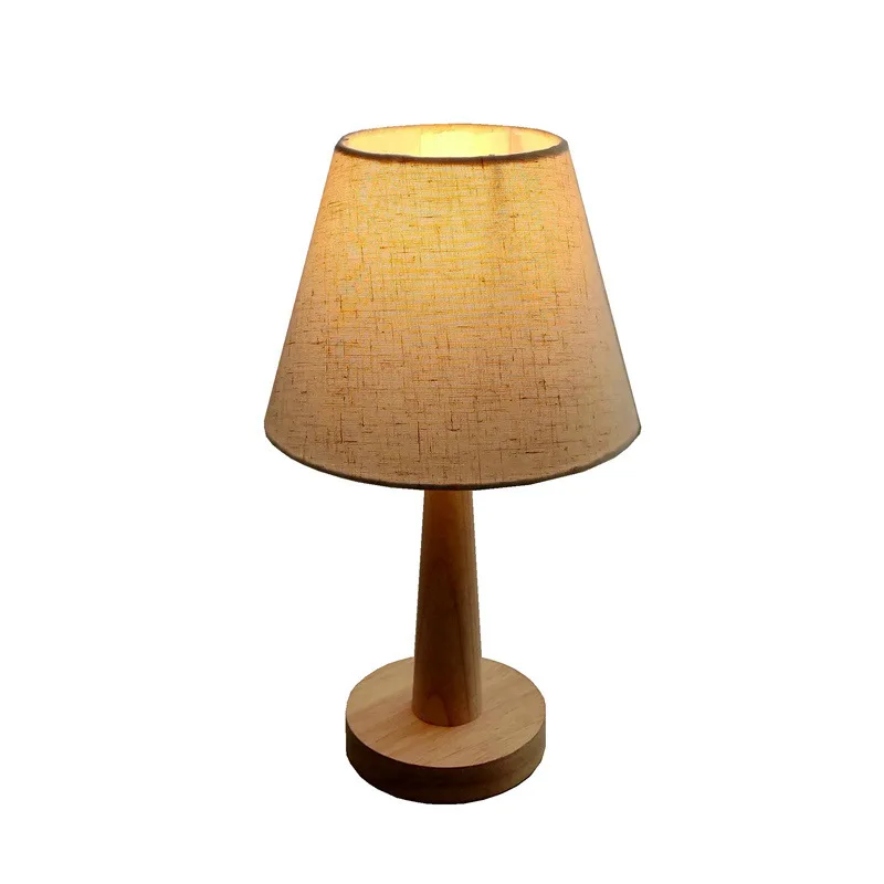 Solid wood desk lamp simple modern bedroom decoration led bedside lamp fabric study night lamp
Solid wood desk lamp simple modern bedroom decoration led bedside lamp fabric study night lamp