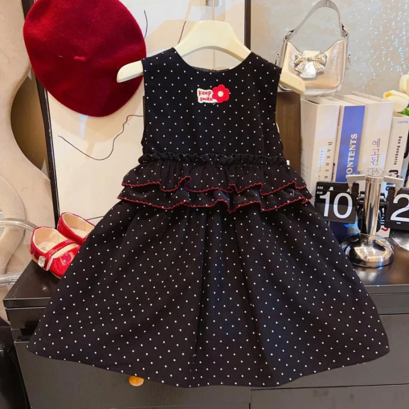 New Baby Dress2025Spring and Autumn New Children's Stylish Polka Dot Vest Dress Base Shirt Two-Piece Set
New Baby Dress2025Spring and Autumn New Children's Stylish Polka Dot Vest Dress Base Shirt Two-Piece Set