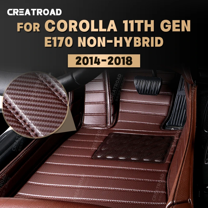 Carbon Fibre Floor Mats For Toyota Corolla(11th Gen.)E170 Non-Hybrid 2014-2018 15 16 17 Foot Carpet Auto Interior Accessories
Carbon Fibre Floor Mats For Toyota Corolla(11th Gen.)E170 Non-Hybrid 2014-2018 15 16 17 Foot Carpet Auto Interior Accessories