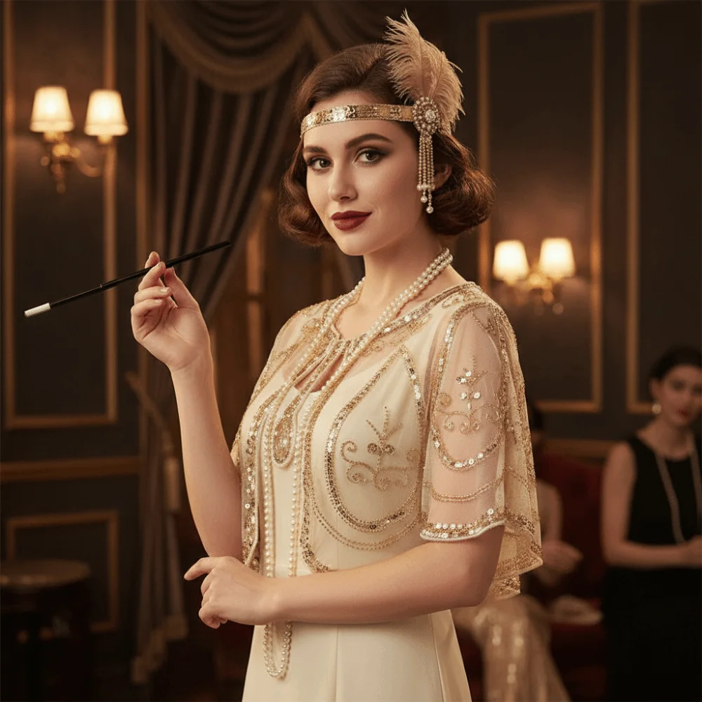 Ретро-пальто-пончо с пайетками, блестящая вышивка, короткая накидка с пайетками и бисером, короткий плащ в стиле 1920-х годов, вечерний шаль
Ретро-пальто-пончо с пайетками, блестящая вышивка, короткая накидка с пайетками и бисером, короткий плащ в стиле 1920-х годов, вечерний шаль