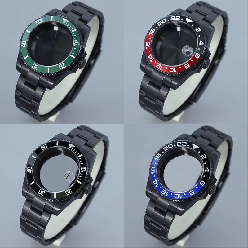 200M Diving Cases 40MM Watch Case Strap 120 clicks Bezel Insert For NH35 NH36 NH70 Miyota 8215 Eta 2824 movement Sapphire Glass
200M Diving Cases 40MM Watch Case Strap 120 clicks Bezel Insert For NH35 NH36 NH70 Miyota 8215 Eta 2824 movement Sapphire Glass