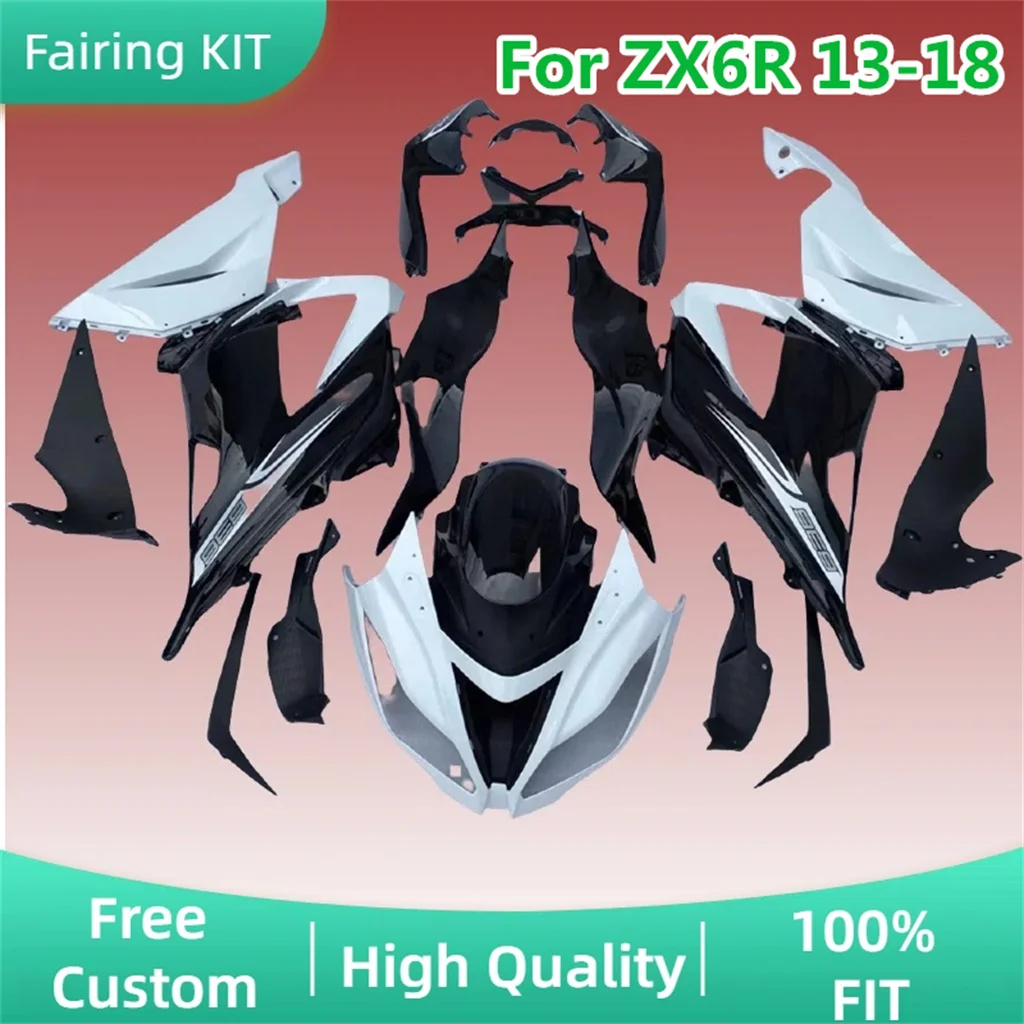Новый комплект из АБС-пластика для Kawasaki ZX6R 2013-2018 ZX-6R 13-18, комплект обтекателей для мотоциклов, запчасти для ремонта гоночного кузова
Новый комплект из АБС-пластика для Kawasaki ZX6R 2013-2018 ZX-6R 13-18, комплект обтекателей для мотоциклов, запчасти для ремонта гоночного кузова