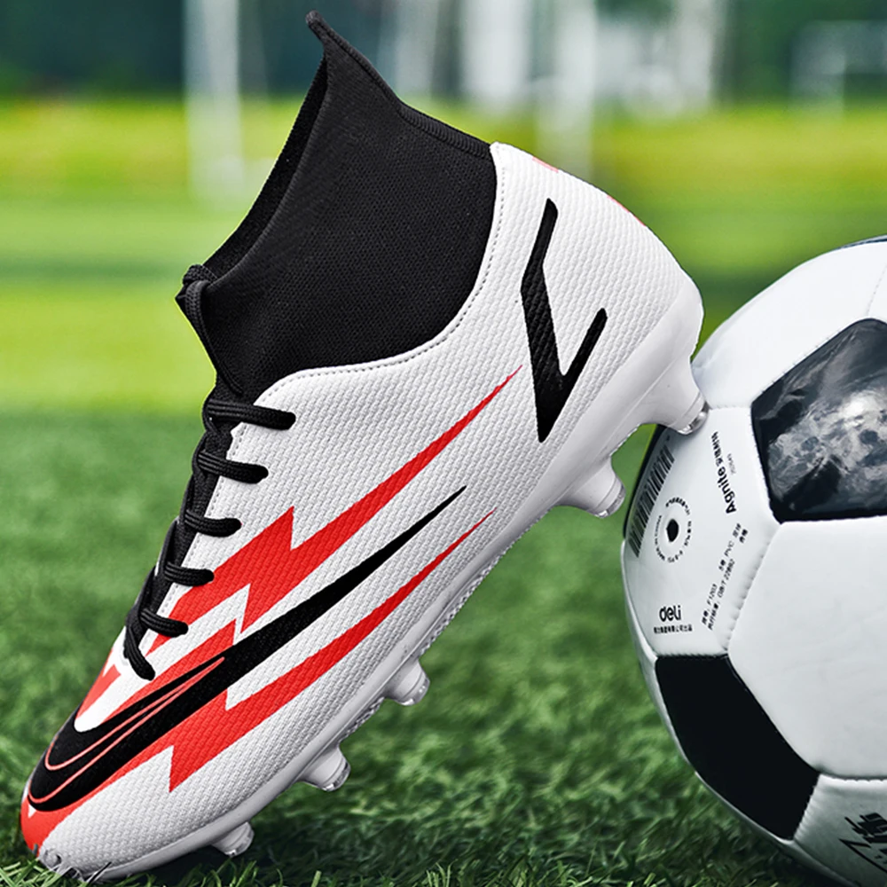 Men's football shoes TF/FG high barrel spike football shoes youth adult outdoor sports football coach competition training shoes
Men's football shoes TF/FG high barrel spike football shoes youth adult outdoor sports football coach competition training shoes