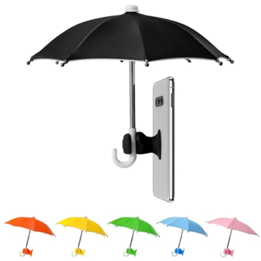 Phone Umbrella Stand, Sun Shade Mini Umbrella for Cell Phone with Adjustable Fist Style Suction Cup, Universal Anti-Glare Sun V
Phone Umbrella Stand, Sun Shade Mini Umbrella for Cell Phone with Adjustable Fist Style Suction Cup, Universal Anti-Glare Sun V